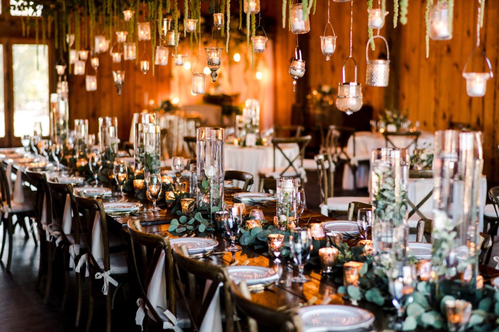 enchanted garden tablescape at pine knoll farms designed by hankal events and flowers on broad - photographed by aiken, sc wedding photographer dailey alexandra 